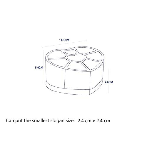 ORGANIZER PORTA TRUCCO FORMA DI CUORE SCATOLA PORTATRUCCHI