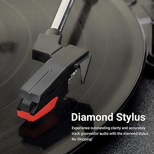 ByronStatics Giradischi in Vinile - Giradischi Bluetooth a 3