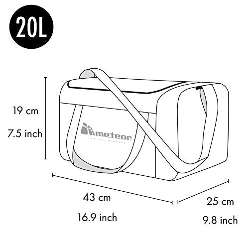 Meteor Borsa per Palestra - Borsone la Piscina - 20L, Blu/grigio –