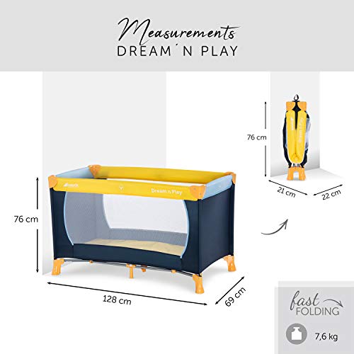 Lettino Dream'n Play - giallo-blu - Hauck