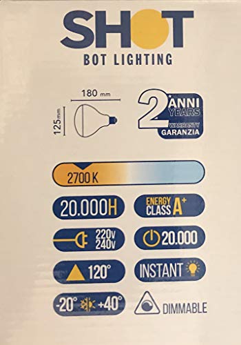 Bot Lighting Shot Lampadina LED Per Parentesi Flos E27 R125 1055lm 11W –
