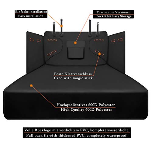 Alfheim Telo Auto per Cani Protezione Bagagliaio Copertura