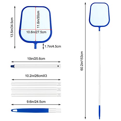 RETINO PER PISCINA CON MANICO da 122 cm