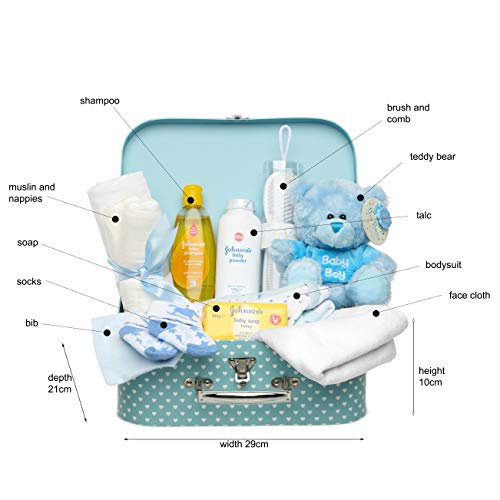 Set Regalo Bambino Neonato – Scatola dei Ricordi in Blu Con