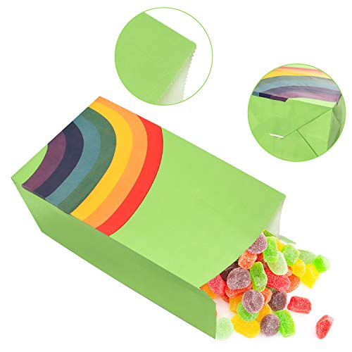 48 Pezzi Sacchetto Regalo Arcobaleno, Borsa per Feste di Compleanno in –