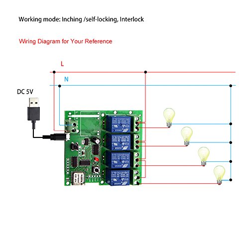 OWSOO Módulo Relé WiFi,Interruttore Intelligente WiFi, Universale