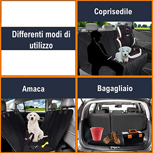 Sicifaly Coprisedile Auto Per Cani - Protezione Sedili Posteriore –