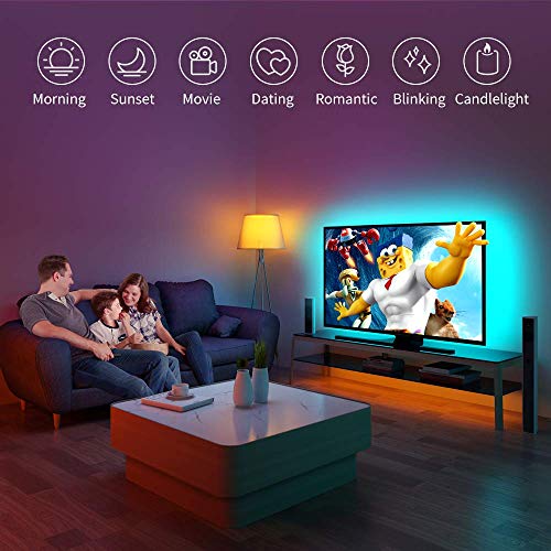 Govee Retroilluminazione TV LED 2M RGB USB con APP, 5050 Striscia –