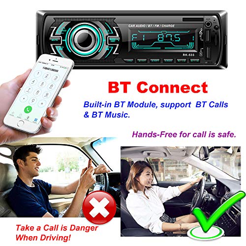 Bilradio Bluetooth Bilradio, 1din Bilradio, 4x60w Autoradio 7
