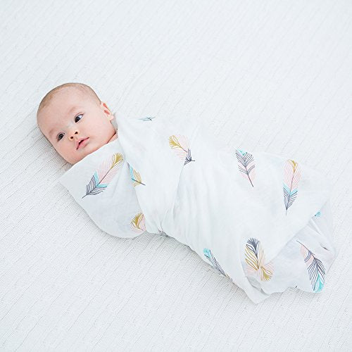 LifeTree Copertina Mussole Neonato 120 x 120 cm, Swaddle Neonato