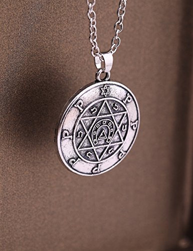Collana con Sigillo di Salomone, amuleto portafortuna Stella David e.. –