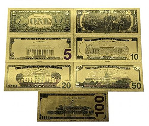 10 pz USA 100 dollari lamina d'oro banconota banconote soldi finti stati  uniti d'america carte da collezione USA denaro prop per la decorazione