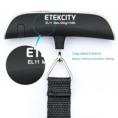 Etekcity Bilancia Digitale Pesa Bagaglio Valigie 50kg/110lb con Sensor –