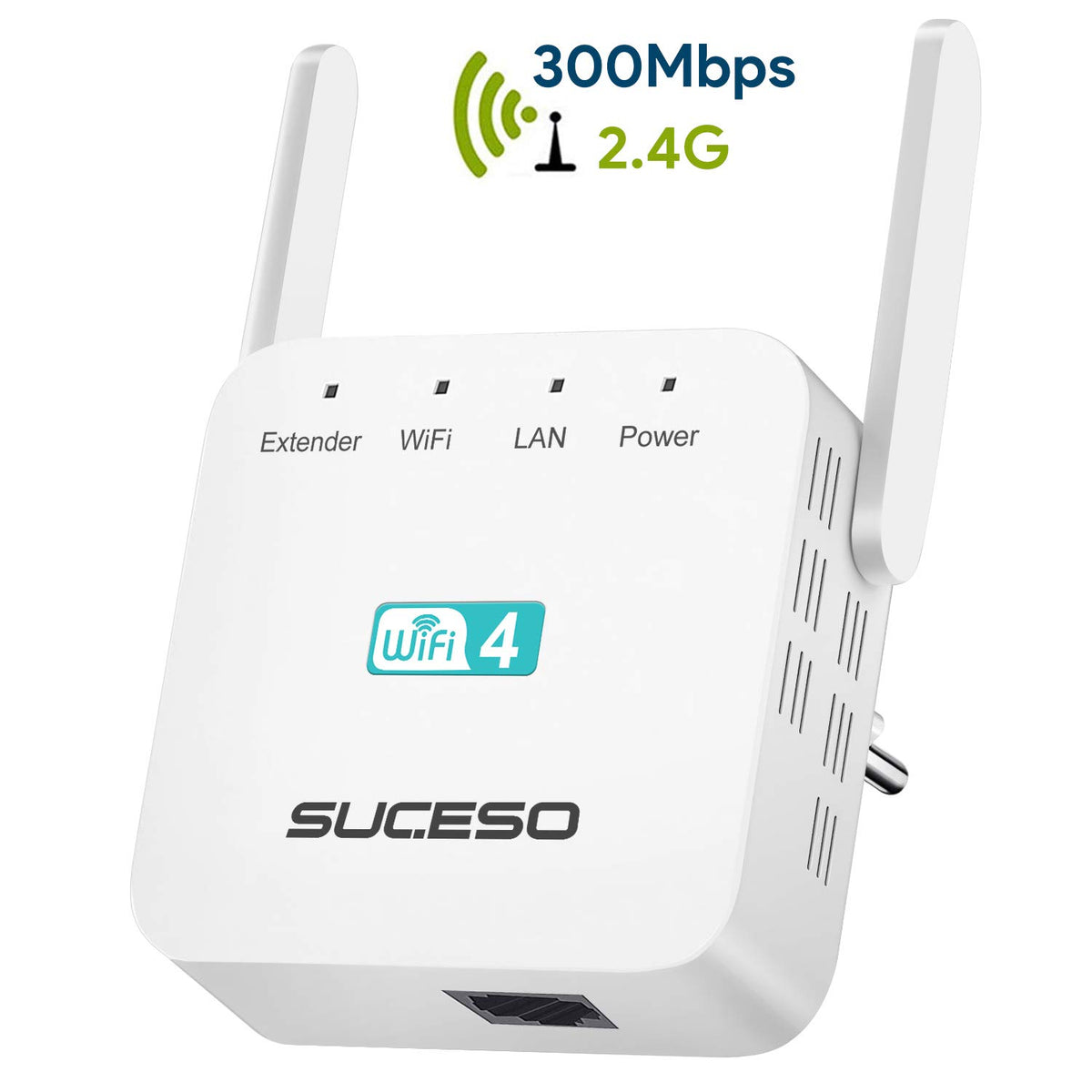SUCESO Ripetitore Wifi Wireless WiFi Extender 300Mbps/2.4GHz
