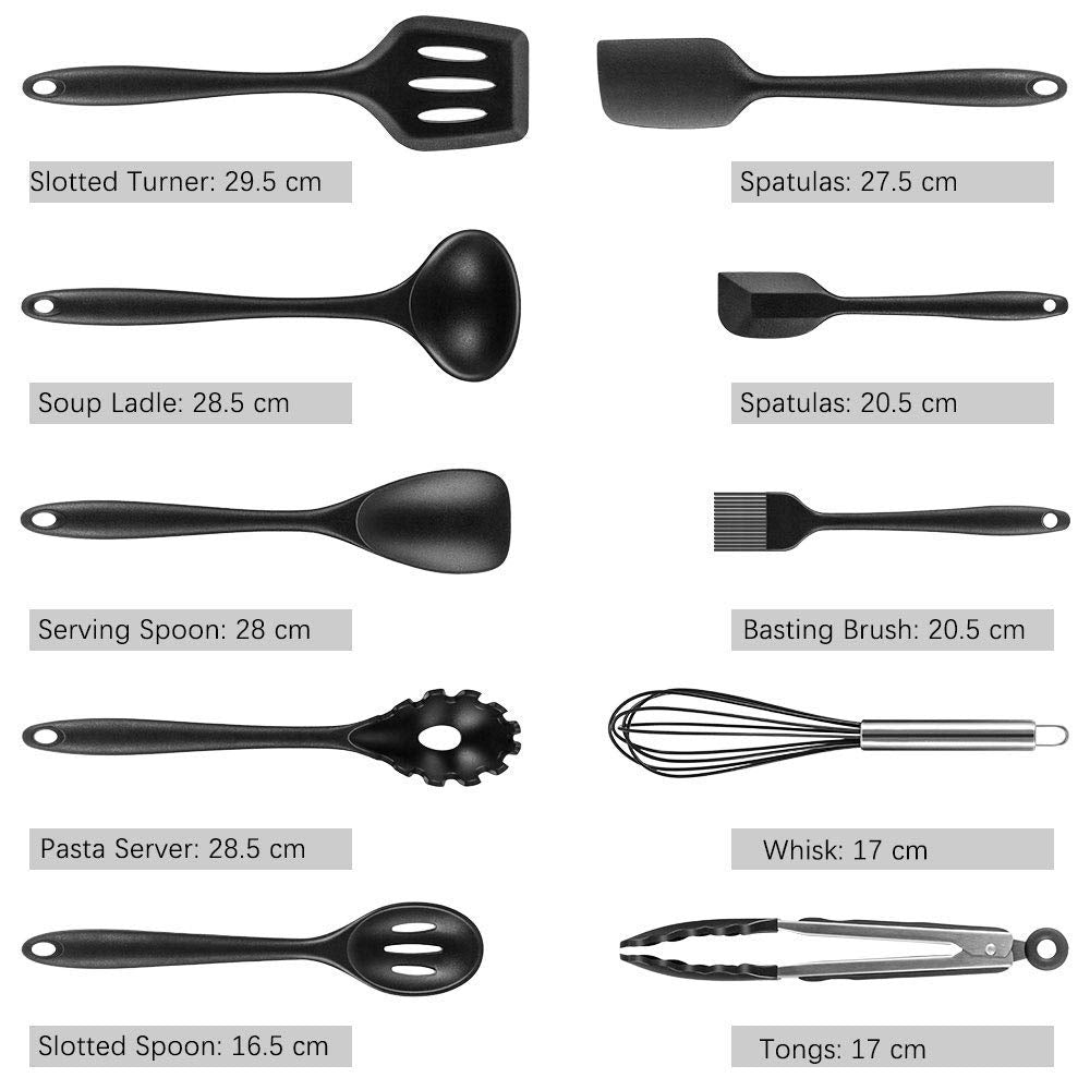 Newdora Set di Utensili da Cucina in Silicone, Resistente al Calore Ne –