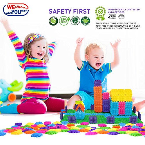 WEofferwhatYOUwant Costruzioni a Pettine e Incastro per Bambini - Set –