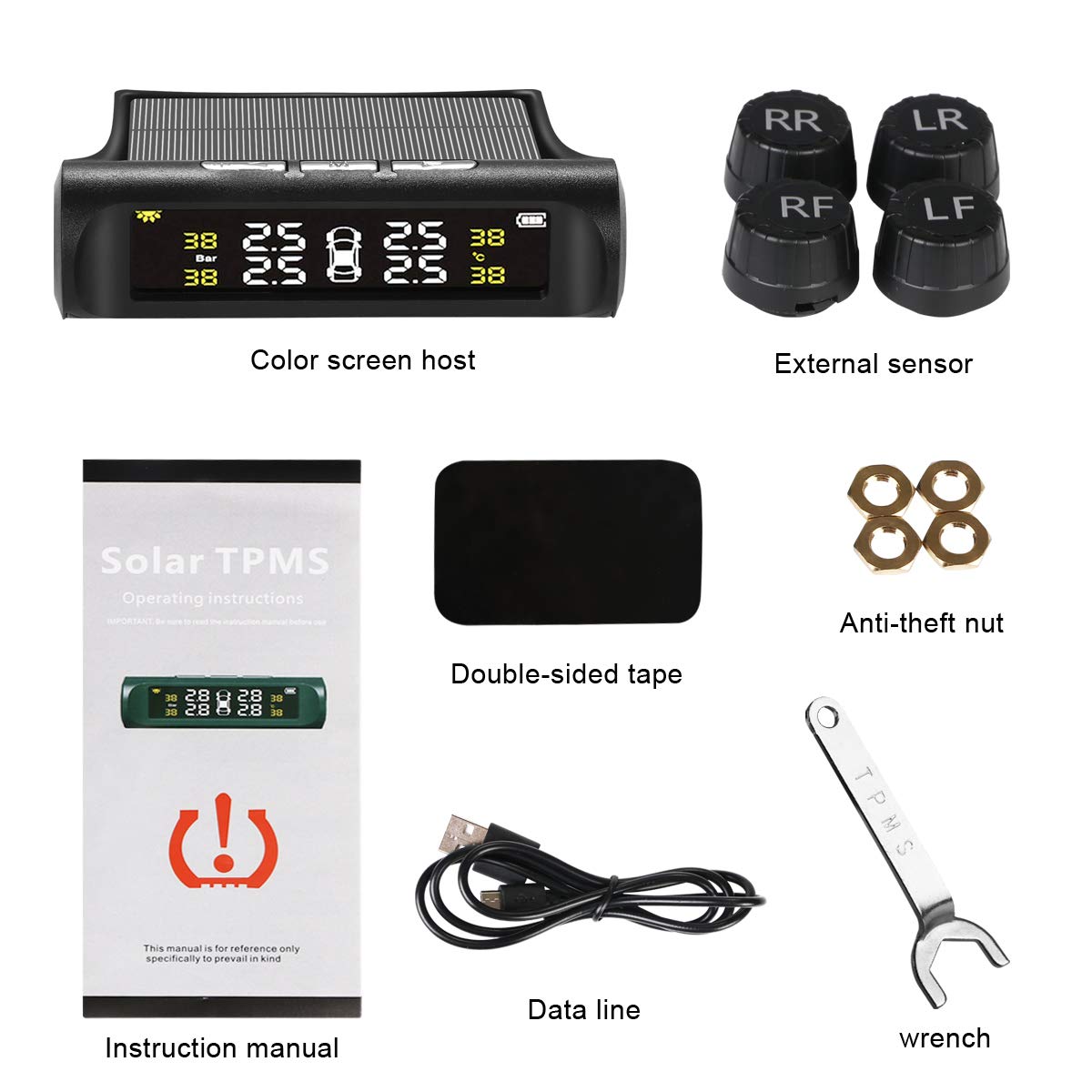 URAQT TPMS Sistema di Monitoraggio della Pressione dei Pneumatici Wire –