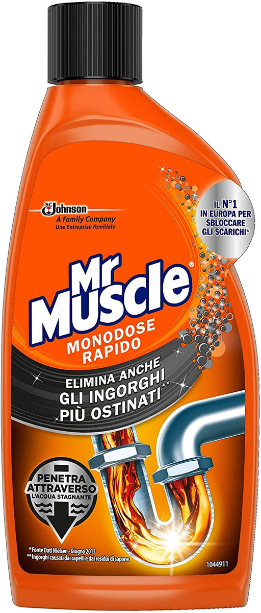 Mr Muscle Monodose rapido disgorgante per ingorghi, 500 ml Acquisti online  sempre convenienti
