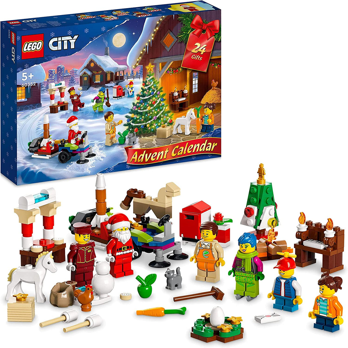 LEGO 60352 City Calendario dell'Avvento 2022, Costruzioni Regalo a Tem –