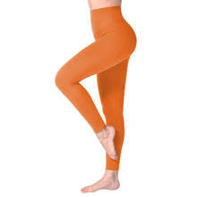 Carica l&#39;immagine nel visualizzatore di Gallery, SINOPHANT Leggins Vita Alta Donna, Leggings Donna Fitness Pantaloni Yoga Controllo della Pancia Opaco Elastici Morbido per Sportivi o Casual,S-M,Arancione