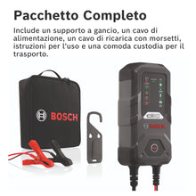 Carica l&#39;immagine nel visualizzatore di Gallery, Bosch C30 Caricabatterie per Auto, 6 V - 12 V / 3,8 A, con Carica di Mantenimento - per Batterie al Piombo-Acido, EFB, GEL, AGM e SLI da 6 V/12 V