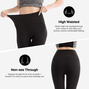 SINOPHANT Leggins Vita Alta Donna, Leggings Donna Fitness Pantaloni Yoga Controllo della Pancia Opaco Elastici Morbido per Sportivi o Casual,S-M,Arancione