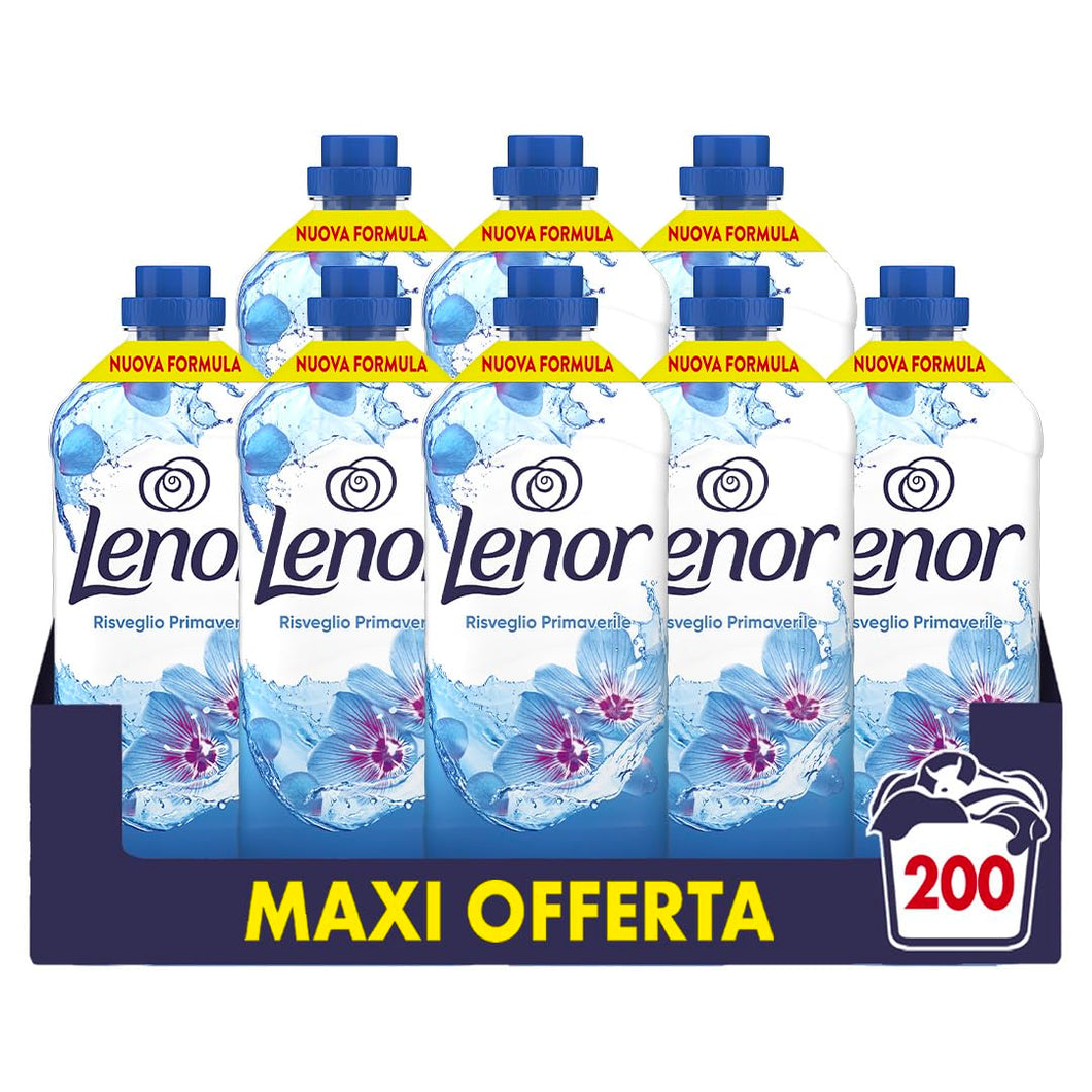 Lenor Ammorbidente Lavatrice Concentrato, 25 Lavaggi, Risveglio Primaverile, Freschezza Di Lunga Durata E Morbidezza Di Origine Vegetale, Lenzuola Profumate Fino A 1 Settimana