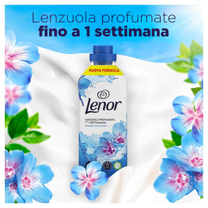 Lenor Ammorbidente Lavatrice Concentrato, 25 Lavaggi, Risveglio Primaverile, Freschezza Di Lunga Durata E Morbidezza Di Origine Vegetale, Lenzuola Profumate Fino A 1 Settimana