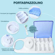 Carica l&#39;immagine nel visualizzatore di Gallery, Ph Pro Heat Porta Spazzolino Elettrico - Porta Testine Spazzolino Elettrico - Supporto per Spazzolino Compatibile per Oral B con Coperchio - Include 4 Copritestine.