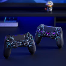 Carica l&#39;immagine nel visualizzatore di Gallery, ECHTPower Controller Wireless per PS4, Joystick con Luci RGB per PS4/Pro/Slim/PC, Batteria da 1000mAH, Doppia Vibrazione, Giroscopio, jack per Cuffie da 3,5mm, Controller Ergonomico e Antiscivolo