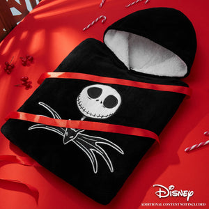 Disney Felpe con Cappuccio da Donna Felpa Coperta Oversize in Pile Felpa Invernale Donna Ragazza Stitch Jack Skellington (Nero/Jack Skellington)