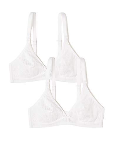 Marchio Amazon - Iris & Lilly Reggiseno per Allattamento 46, Bianco (White) - Ilgrandebazar