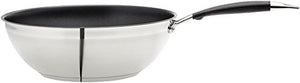 AmazonBasics - Padella da wok in acciaio INOX, 28 cm - Ilgrandebazar