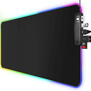 Tappetino Mouse Gaming XXL Illuminazione LED Effetti Luce RGB