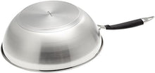 Carica l&#39;immagine nel visualizzatore di Gallery, AmazonBasics - Padella da wok in acciaio INOX, 28 cm - Ilgrandebazar