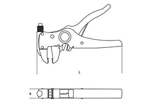 Beta 1149F - Pinze Spellafili Frontale Autoregolabile con Black/Orange