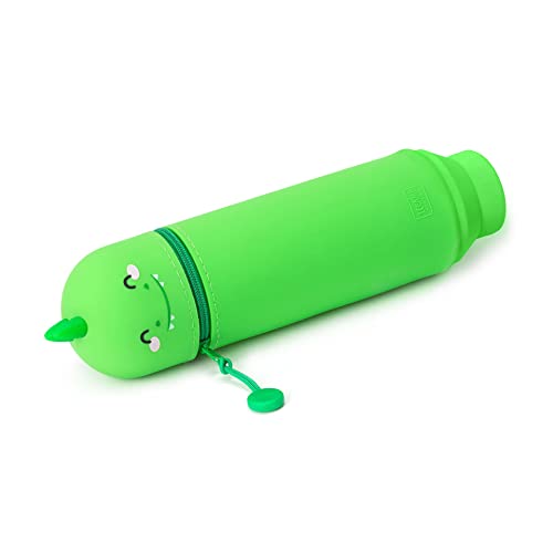 Legami , Astuccio 2 In 1 Morbido Silicone Kawaii Portapenne Da Tavolo  Chiusura Con Cerniera 6 3 Cm Unisex Bambini E Ragazzi, Pe