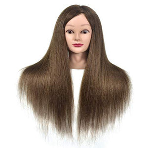 Ersiman femmina testa di manichino con 100% capelli umani 50,8 cm di... - Ilgrandebazar