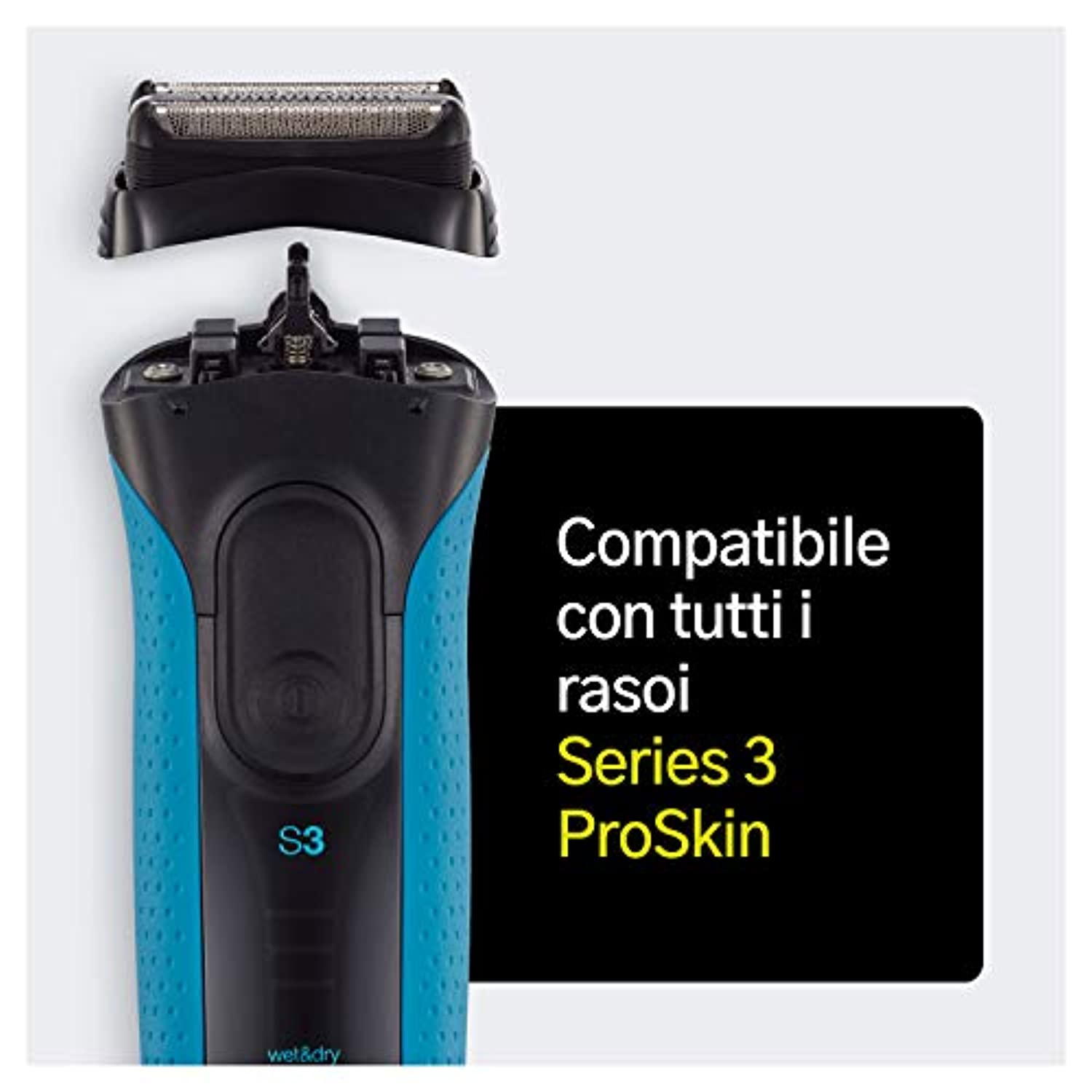 RASOIO 678 ELETTRICO 3D RICARICABILE 3 TESTINE SNODABILI UOMO