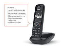 Carica l&#39;immagine nel visualizzatore di Gallery, Gigaset AS690 Trio Telefono Cordless: 3 Portatili per Chiamate Interne Nero - Ilgrandebazar