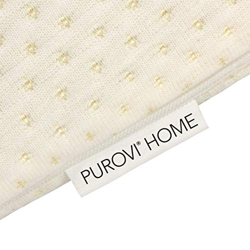 Purovi® Cuscino a Cuneo per letto e divano, Supporto lombare