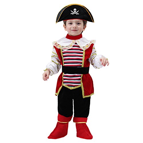Vestito Costume Maschera di Carnevale Primi Passi - Pirata 13/18 mesi - 63 cm