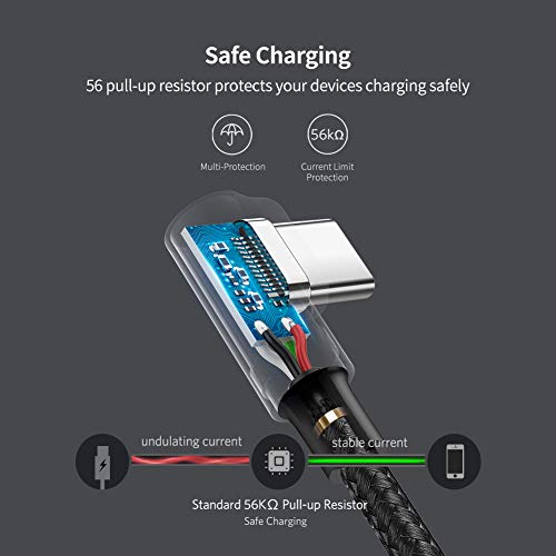 Ugreen 3A cavo USB tipo C ricarica rapida 3.0 cavo USB C a 90