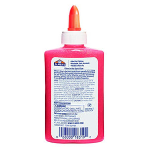 Elmers Glow In The Dark Liquid Glue 5Oz-Pink - Ilgrandebazar