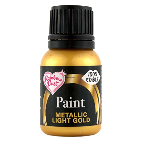 Rainbow Dust - Colorante alimentare 100% commestibile, 25 ml 25ml Pot Oro