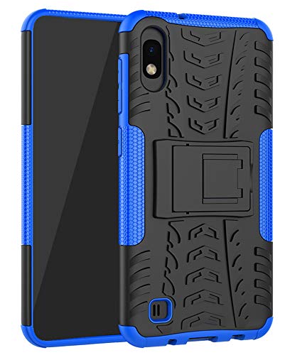 Yiakeng Samsung Galaxy A10 Cover, Doppio Strato Silicone Antiurto Far Blu - Ilgrandebazar