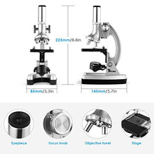 Carica l&#39;immagine nel visualizzatore di Gallery, TELMU Microscopio per studenti 300X-600X-1200X Magnifications Microscopio...