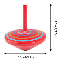 Carica l&#39;immagine nel visualizzatore di Gallery, ZOEON 30 Pezzi Trottola in Legno, Giroscopio Legno Colorati Artigianali...