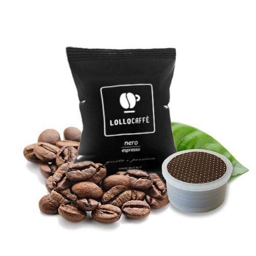 100 capsule Lollo caffè Nera compatibile Espresso Point