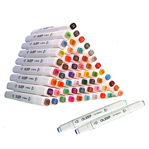 OLEEP 80 Colori Marcatori a pennello,Pennarelli per disegno,Adulti,  Calligrafia, Illustrazione : : Cancelleria e prodotti per ufficio